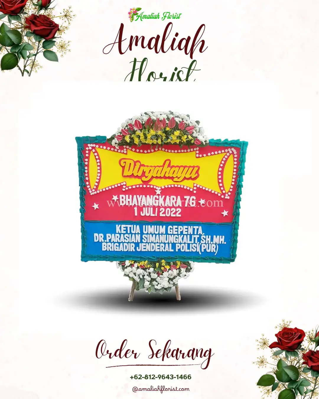 Papan Bunga HUT Ulang Tahun Bukitkerman